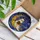 Ghost Reading Book Crescent Moon Night Sky Stained Glass Glowing Translucent Jewel Tones Stained Glass Suncatcher - 3