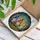 Blue Red Yellow Garden Gnomes Stained Glass Window Mosaic - Tiffany Jewel Tone Forest Art Stained Glass Suncatcher - 3