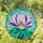 Purple Lavender Magnolia Flower Stained Glass - Tiffany Inspired Jewel Tone Floral Mosaic Stained Glass Suncatcher - 1