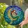 Mermaid Reading Book Crescent Moon - Iridescent Tail Tiffany Stained Glass Art Stained Glass Suncatcher - 2