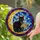 Black Cat Reading Book Crescent Moon Stained Glass - Cosmic Sky Tiffany Art Stained Glass Suncatcher - 2