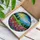 Lupine Wildflower Meadow Stained Glass Evergreen Mountain Sun Mosaic Window Art Stained Glass Suncatcher - 3