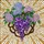 Tiffany Style Stained Glass Art - Purple Wisteria Hydrangea Floral Sunburst Jewel Tone Stained Glass Suncatcher - 5