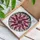Intricate Stained Glass Floral Petal Star Tiffany Style Concentric Rings Mosaic Background Stained Glass Suncatcher - 3
