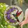Jewel Tone Hummingbird Stained Glass Art with Purple Flowers & Garden Mosaic Stained Glass Suncatcher - 2
