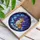 Corgi Dog Stained Glass Crescent Moon Cosmic Sky Art - Luna Name Glowing Jewel Tones Stained Glass Suncatcher - 3