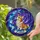 Corgi Dog Stained Glass Crescent Moon Cosmic Sky Art - Luna Name Glowing Jewel Tones Stained Glass Suncatcher - 2