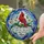 Red Cardinal White Lilies Mom Memorial - Remembrance Sympathy Gift for Mother 2025 Stained Glass Suncatcher - 2