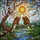 Majestic Bald Eagles Stained Glass Tiffany Art Cherry Blossom River Sky Jewel Tones Mosaic Stained Glass Suncatcher - 5