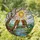 Majestic Bald Eagles Stained Glass Tiffany Art Cherry Blossom River Sky Jewel Tones Mosaic Stained Glass Suncatcher - 1