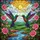 Hummingbirds & Roses Tiffany Stained Glass - Nature Stream Sun Edge-to-Edge Art Stained Glass Suncatcher - 5
