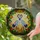 Embracing Cranes Stained Glass Roses Foliage - Tiffany Style Jewel Tone Mosaic Gift Stained Glass Suncatcher - 2