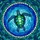 Detailed Sea Turtle Stained Glass Mosaic, Seashells, Swirling Underwater Currents Stained Glass Suncatcher - 5