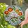 Two White Doves Marigold Flowers Curving Branch Tiffany Style Stained Glass Window Decor Stained Glass Suncatcher - 2