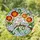 Two White Doves Marigold Flowers Curving Branch Tiffany Style Stained Glass Window Decor Stained Glass Suncatcher - 1