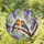 Detailed Stained Glass Songbirds on Branch with Purple Wisteria - Tiffany Nature Home Decor Stained Glass Suncatcher - 1