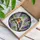 Detailed Stained Glass Songbirds on Branch with Purple Wisteria - Tiffany Nature Home Decor Stained Glass Suncatcher - 3