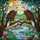 Two Bald Eagles Lotus Flowers River Landscape - Tiffany Stained Glass Art Piece Stained Glass Suncatcher - 5