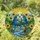 Blue Yellow Macaw Bird Sunflowers River Stained Glass Art - Tiffany Jewel Tone Nature Decor Stained Glass Suncatcher - 1