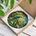 Vibrant Blue Gold Macaw Parrot Tropical Flowers - Tiffany Style Stained Glass Jungle Art Stained Glass Suncatcher - 3