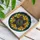 Stylized Ginkgo Leaves Stained Glass Mosaic Pattern in Jewel Tones - Tiffany Style Art Stained Glass Suncatcher - 3