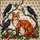 Red Fox Crows Tiffany Glass Artwork Mosaic - Textured Luminous Nature Decor Gift Stained Glass Suncatcher - 5