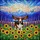Tri-Color Basset Hound Stained Glass Playful Running Sunflower Mountain Tiffany Art Stained Glass Suncatcher - 5