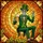 Festive Skeleton Leprechaun Green Tuxedo Clover - St. Patrick's Day Stained Glass Art Stained Glass Suncatcher - 5