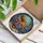 Vibrant Octopus Stained Glass Suncatcher - Tiffany Style Seashell Coral Ocean Window Decor - 3