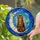 Tabby Cat on Crescent Moon Stained Glass Tiffany Style - Celestial Night Sky Art for Cat Lovers Stained Glass Suncatcher - 2