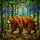 Grizzly Bear Mosaic Forest Stained Glass - Tiffany Style Intricate Wildlife Decor Stained Glass Suncatcher - 5