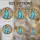 Blue Patchwork Ghost Floral Bow Pumpkin Trick-or-Treat Autumn Celestial Halloween Stained Glass Suncatcher - 4