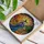 Witch Pumpkin Patch Autumn Sunset Stained Glass - Tiffany Style Halloween Fall Decor Gift Stained Glass Suncatcher - 3