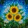 Vibrant Sunflower Stained Glass Tiffany Art - Floral Garden Nature Sky Decor Gift Stained Glass Suncatcher - 5