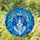 Blue White Cat Head Tiffany Glass Suncatcher, Blue Butterflies & Flowers Mosaic Home Decor Stained Glass Suncatcher - 1