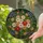 Stained Glass Daisy Dahlia Flower Bouquet with Yellow Orange Centers & Green Leaves Stained Glass Suncatcher - 2