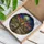 Gnarled Joshua Tree Desert Night Sky Full Moon Stars - Mountain Landscape Window Decor Stained Glass Suncatcher - 3