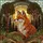 Tiffany Style Fox Stained Glass Forest Pine Trees Wild Grass Golden Crescent Sun Mosaic Stained Glass Suncatcher - 5