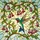 Ruby-throated Hummingbird Tiffany Stained Glass Jewel Tone Bell Flowers Mosaic Stained Glass Suncatcher - 5