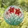 Blooming Red Lilies Pink Lily Stained Glass Tiffany Style Floral Mosaic Green Leaves Stained Glass Suncatcher - 1
