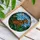Charlie Pooping Dog Stained Glass Mosaic with 2025 Tag - Humorous Pet Owner Home Decor Stained Glass Suncatcher - 3