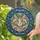 Fluffy Blue Eyed Cat Stained Glass Mosaic Foliage Border Tiffany Style Window Decor Stained Glass Suncatcher - 2