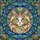 Fluffy Blue Eyed Cat Stained Glass Mosaic Foliage Border Tiffany Style Window Decor Stained Glass Suncatcher - 5