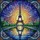 Eiffel Tower Reflection Cityscape Stained Glass Tiffany Style Jewel Tones Sunburst Sky Stained Glass Suncatcher - 5