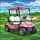 Rose Pink Golf Cart Sophia - Detailed Tiffany Style Golf Course Scene Gift for Her Stained Glass Suncatcher - 5