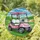 Rose Pink Golf Cart Sophia - Detailed Tiffany Style Golf Course Scene Gift for Her Stained Glass Suncatcher - 1