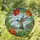 Intricate Hummingbird Stained Glass Tiffany Design - Flowering Vines Sky Cloud Mosaic Art Stained Glass Suncatcher - 1