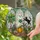 White Ghost Black Cat Pumpkin Greenhouse Stained Glass - Autumn Halloween Decor Gift Stained Glass Suncatcher - 2