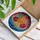 Tiffany Glass Dandelion Burst Flowers - Jeweled Stained Glass Garden Mosaic Landscape Stained Glass Suncatcher - 3
