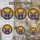 Angel Stained Glass Mosaic - Tiffany Style Sunburst Halo, Blue Purple Robes, Golden Cross Stained Glass Suncatcher - 4
